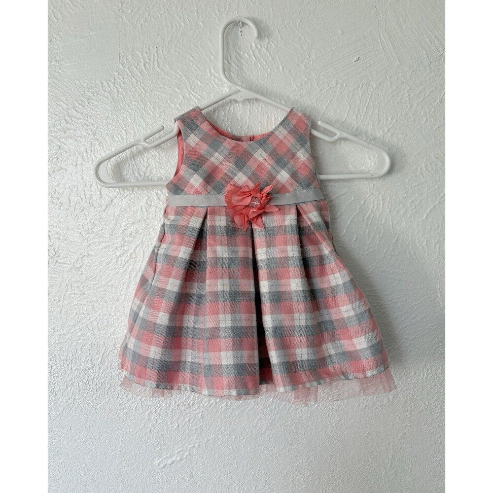 Youngland Baby Pink And Gray Formal Dress Size 12 Months
